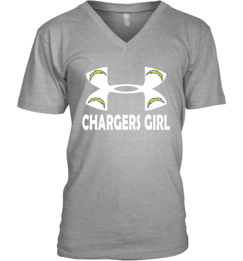 NFL Los Angeles Chargers Girl Under Armour Football Sports HJCT2vvswDD v neck unisex 8 95 151514 front sport grey