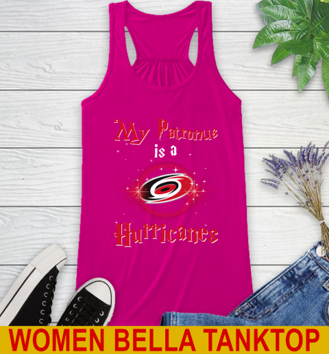NHL Hockey Harry Potter My Patronus Is A Carolina Hurricanes Racerback Tank 6