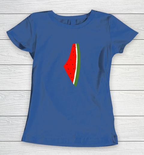 Palestine Watermelon Shirt Palestine Map Women's T-Shirt 6