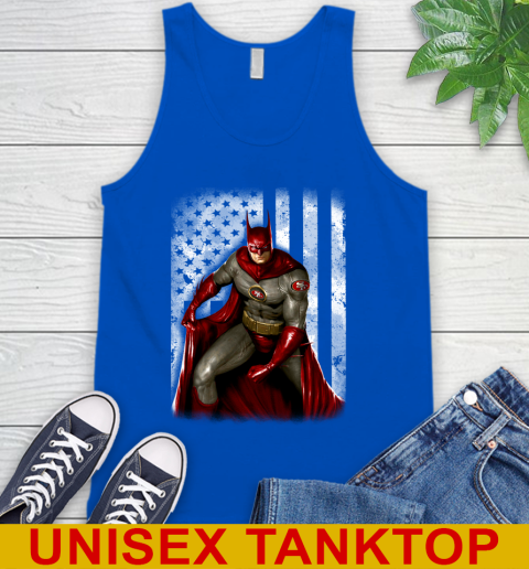 San Francisco 49ers NFL Football Batman DC American Flag Shirt Tank Top 4