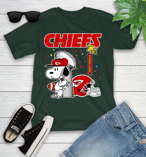Kansas City Chiefs Champions Super Bowl 2020 Snoopy Middle Finger Shirt 105