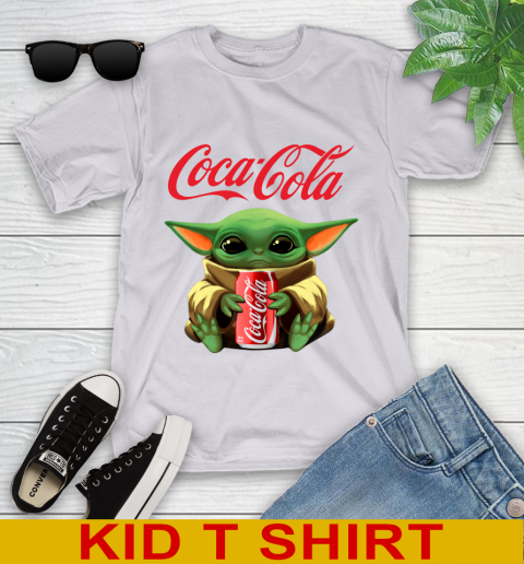 Star Wars Baby Yoda Hugs Coca Cola Soft Drink Shirt 105