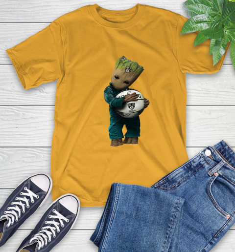 NBA Groot Guardians Of The Galaxy Basketball Sports Brooklyn Nets T-Shirt 3