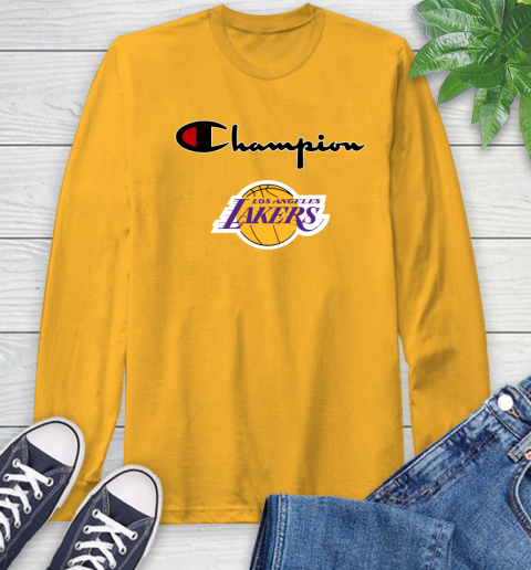 NBA Basketball Los Angeles Lakers Champion Shirt Long Sleeve T-Shirt 2