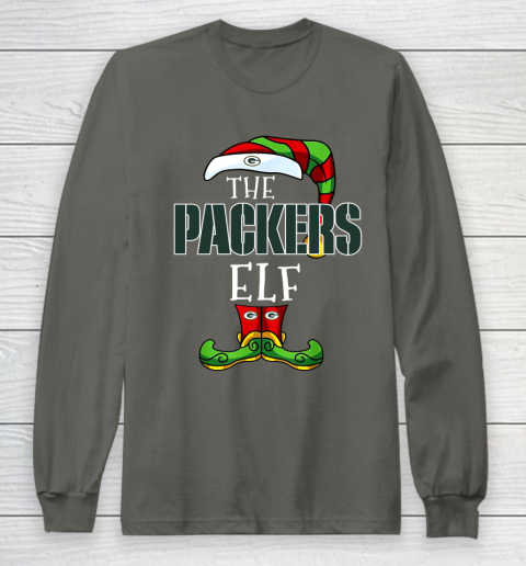 Green Bay Packers Christmas ELF Funny NFL Long Sleeve T-Shirt 5
