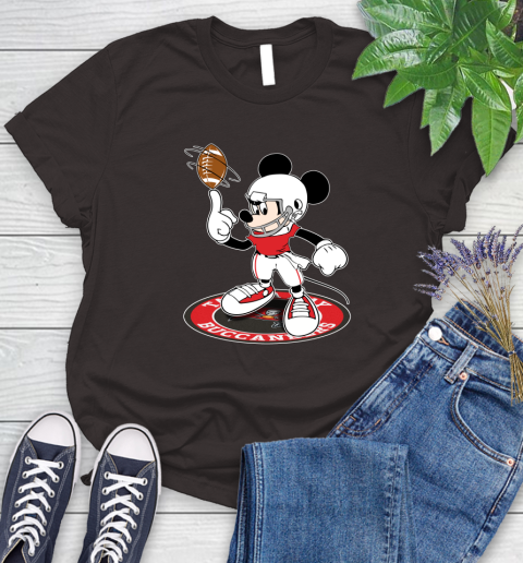 NFL Football Tampa Bay Buccaneers Cheerful Mickey Disney Shirt Women's T-Shirt 9