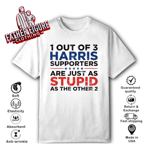 1 out of 3 Harris supporters are just as stupid as the other 2 T-Shirt