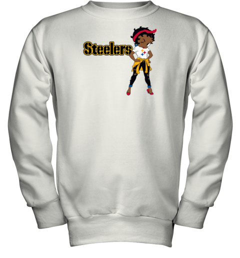 Betty Boop Pittsburgh Steelers Youth Sweatshirt