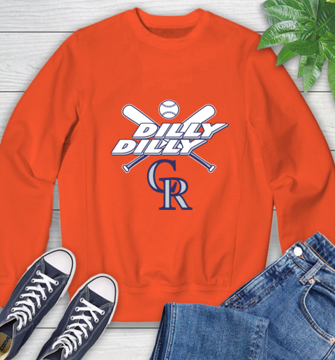 MLB Colorado Rockies Dilly Dilly Baseball Sports Sweatshirt 4