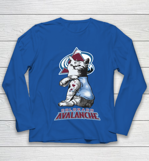 NHL My Cat Loves Colorado Avalanche Hockey Youth Long Sleeve 7