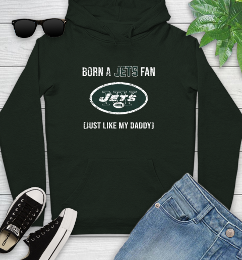 NFL New York Jets Football Loyal Fan Just Like My Daddy Shirt Youth Hoodie 12