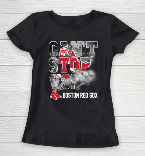 MLB Boston Red Sox Baseball Can't Stop Vs Boston Red Sox Women's T