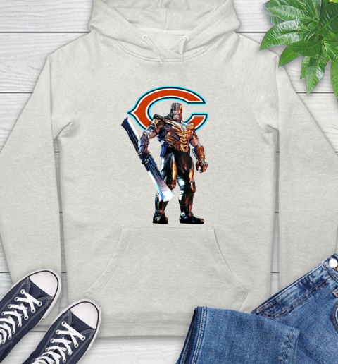NFL Thanos Gauntlet Avengers Endgame Football Chicago Bears Hoodie 12