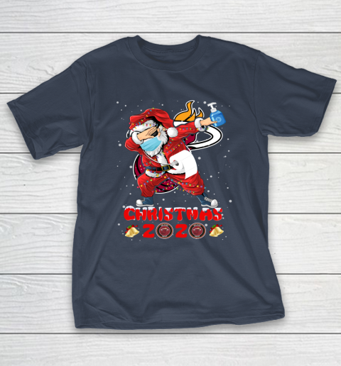 Miami Heat Funny Santa Claus Dabbing Christmas 2020 NBA T-Shirt 3