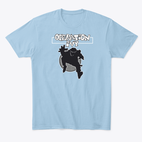 zliz operation ivy classic t shirt 2 front light blue