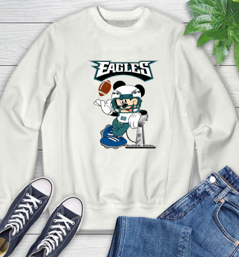 NFL Philadelphia Eagles Mickey Mouse Disney Super Bowl Football T Shirt Sweatshirt