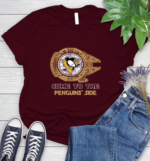 NHL Come To The Pittsburgh Penguins Wars Hockey Sports Women's T-Shirt 7