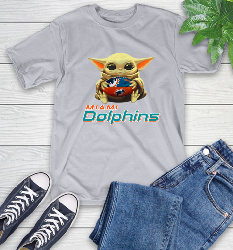 Nfl Football Miami Dolphins Baby Yoda Star Wars Shirt T Shirt