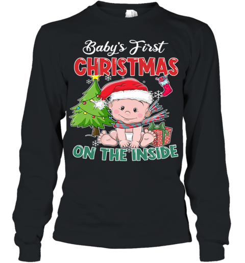 Baby's First Christmas On The Inside Youth Long Sleeve