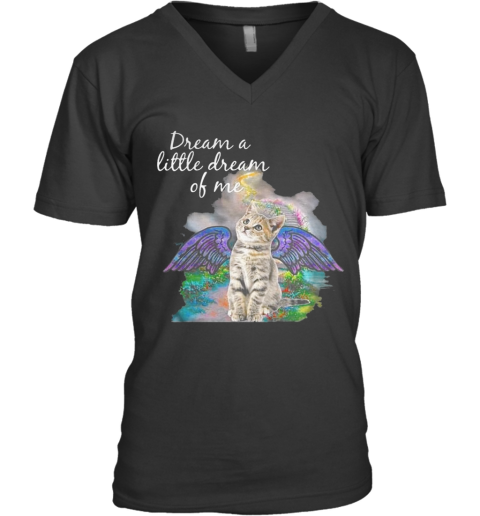 Cat Dream A Little Dream Of Me shirt V-Neck T-Shirt