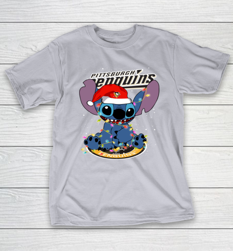 Pittsburgh Penguins NHL Hockey noel stitch Christmas T-Shirt 4