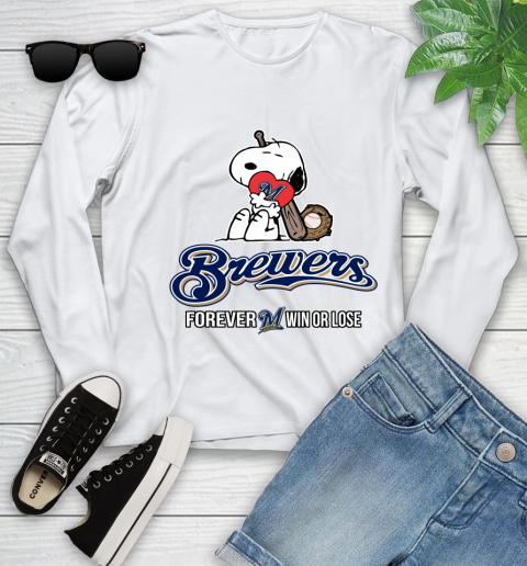 MLB The Peanuts Movie Snoopy Forever Win Or Lose Baseball Milwaukee Brewers 125