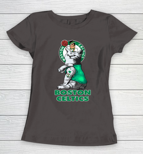 NBA Basketball My Cat Loves Boston Celtics Women's T-Shirt 7