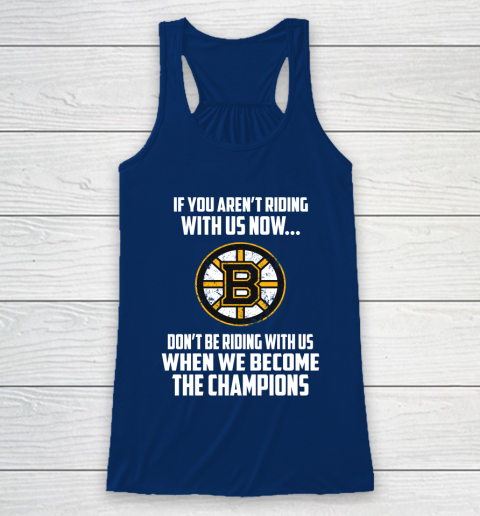 NHL Boston Bruins Hockey We Become The Champions Racerback Tank 6