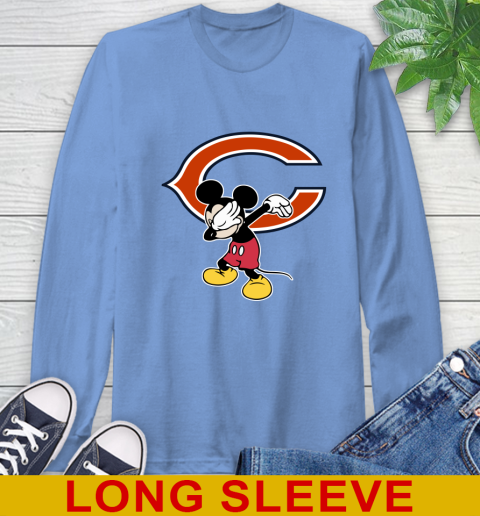 Chicago Bears NFL Football Dabbing Mickey Disney Sports Long Sleeve T-Shirt 11