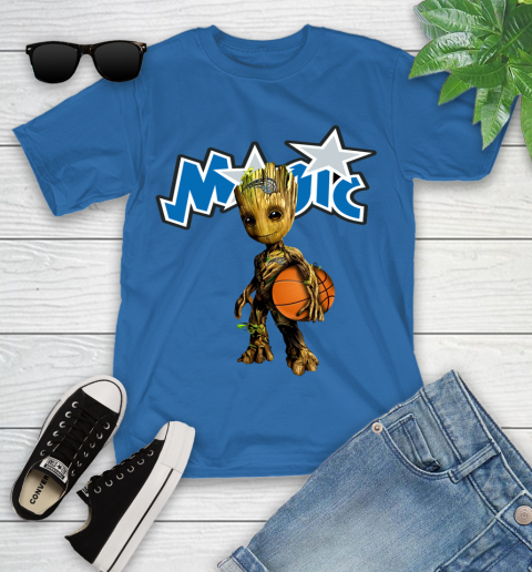 Orlando Magic NBA Basketball Groot Marvel Guardians Of The Galaxy Youth T-Shirt 9