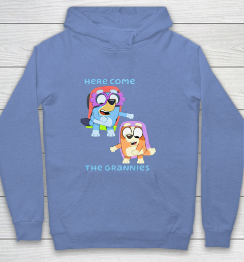 Blueys Shirt Here Come The Grannies Youth Hoodie 8