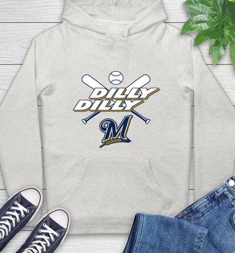MLB Milwaukee Brewers Dilly Dilly Baseball Sports Hoodie 12