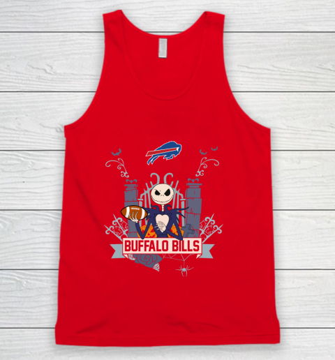 NFL Buffalo Bills Football Jack Skellington Halloween Tank Top 5