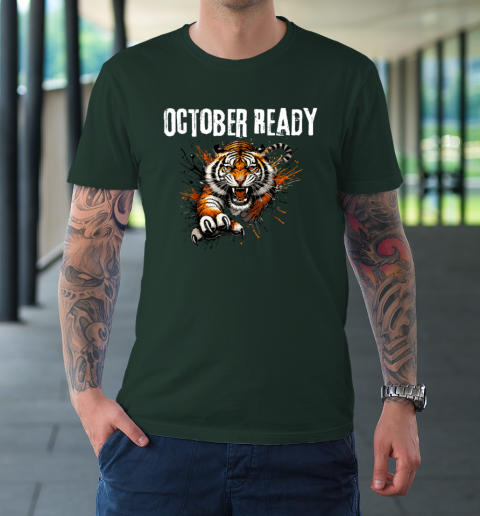 Funny October Ready For Ready Tiger T-Shirt 3