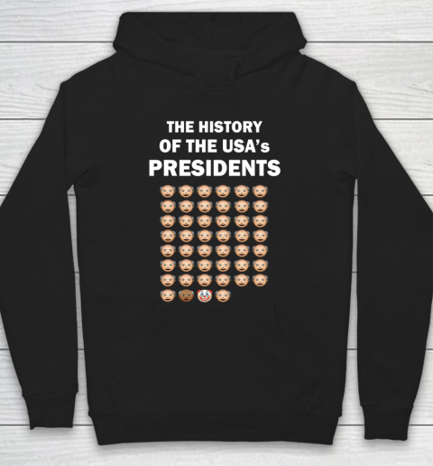 The History of The USA Presidents Emoji Style Anti Trump Updated with Biden Hoodie
