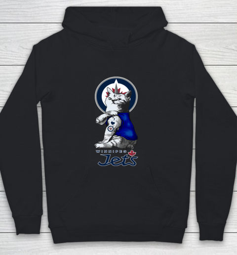 NHL My Cat Loves Winnipeg Jets Hockey Youth Hoodie