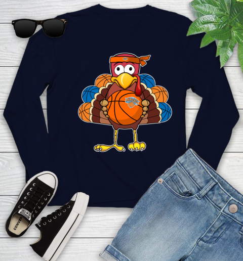New York Knicks Turkey thanksgiving day Youth Long Sleeve 3
