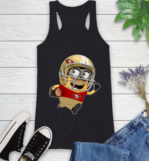NFL San Francisco 49ers Minions Disney Football Sports Racerback Tank 2