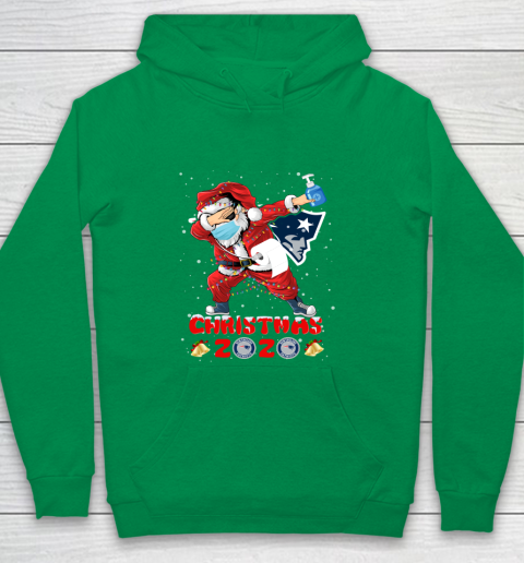 New England Patriots Funny Santa Claus Dabbing Christmas 2020 NFL Youth Hoodie 4