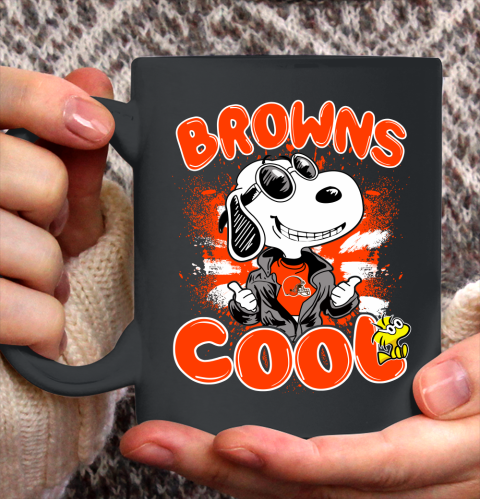NFL Football Cleveland Browns Cool Snoopy Shirt Ceramic Mug 11oz