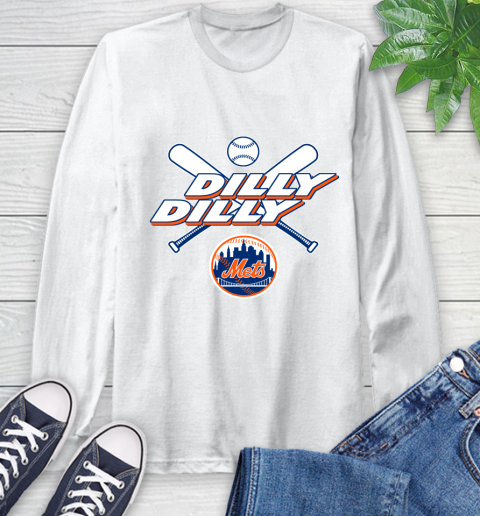 MLB New York Mets Dilly Dilly Baseball Sports Long Sleeve T-Shirt