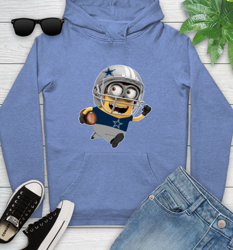 NFL Dallas Cowboys Minions Disney Football Sports Youth Hoodie 12