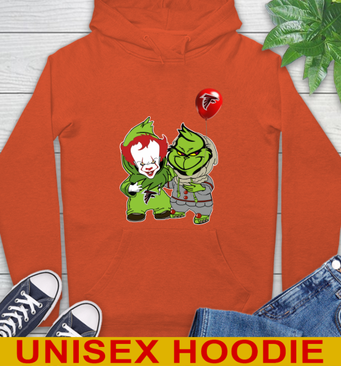Atlanta Falcons Baby Pennywise Grinch Christmas NFL Football Hoodie 5