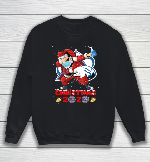 Colorado Avalanche Funny Santa Claus Dabbing Christmas 2020 NHL Sweatshirt