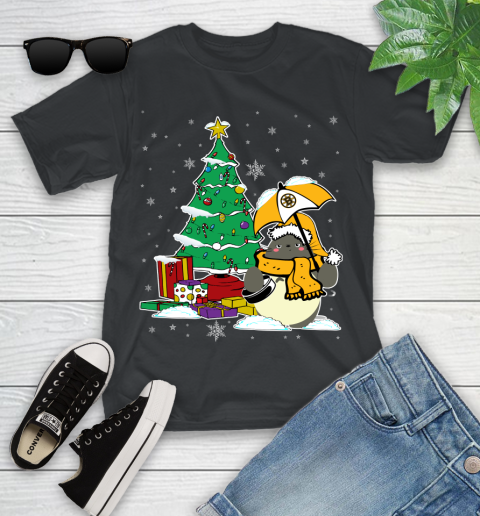 Boston Bruins NHL Hockey Cute Tonari No Totoro Christmas Sports Youth T-Shirt