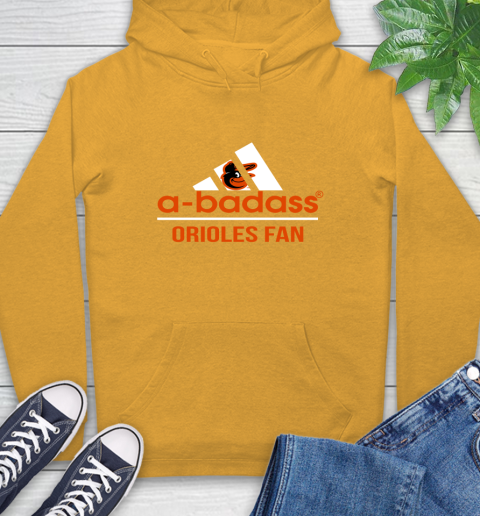 MLB A Badass Baltimore Orioles Fan Adidas Baseball Sports Hoodie 2