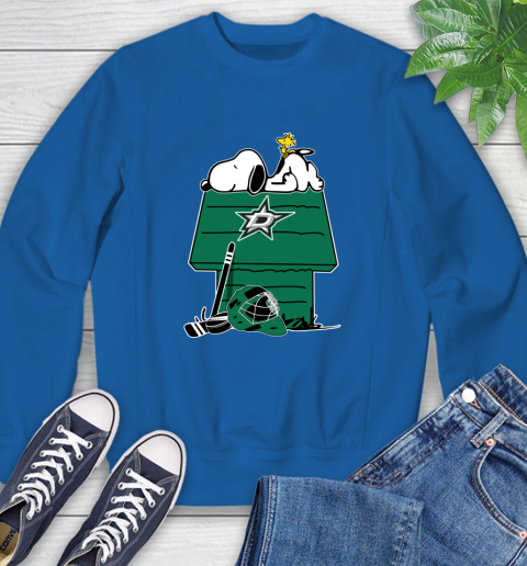 Dallas Stars NHL Hockey Snoopy Woodstock The Peanuts Movie Sweatshirt 8
