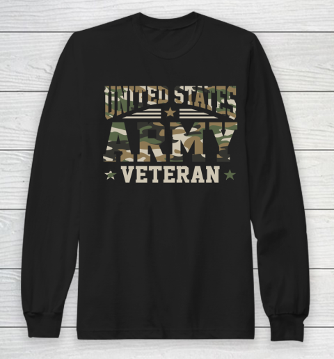Veteran Shirt United States Army Veteran Flag Day Long Sleeve T-Shirt