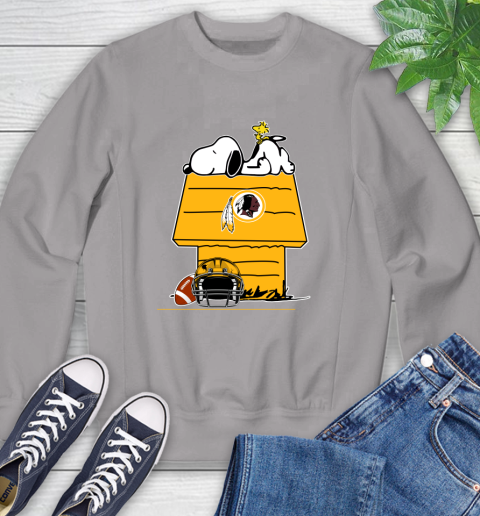 Washington Redskins NFL Football Snoopy Woodstock The Peanuts Movie Sweatshirt 5