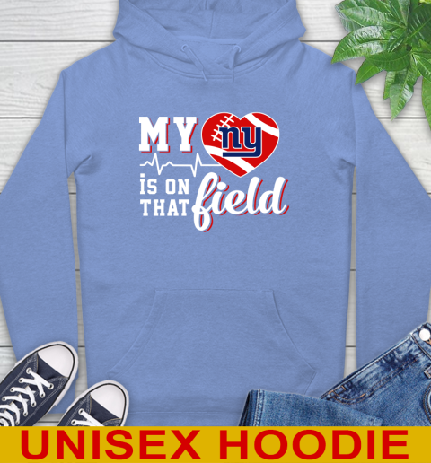 NFL My Heart Is On That Field Football Sports New York Giants Hoodie 11